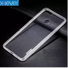 Чехол бампер для Huawei Y6 Prime 2018 X-Level TPU Crystal Clear (Прозрачный)