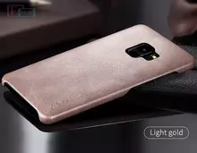 Чехол бампер для Samsung Galaxy J6 2018 J600F X-Level Leather Bumper Gold (Золотой)
