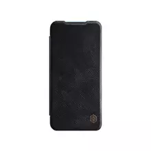 Чехол книжка для Xiaomi Mi10 Lite Nillkin Qin Black (Черный)