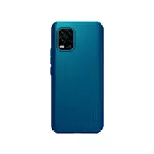Чехол бампер для Xiaomi Mi10 Lite Nillkin Super Frosted Shield Blue (Синий)