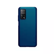 Чехол бампер для Xiaomi Mi10T Nillkin Super Frosted Shield Blue (Синий)