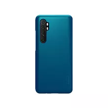 Чехол бампер для Xiaomi Mi Note 10 Lite Nillkin Super Frosted Shield Blue (Синий)