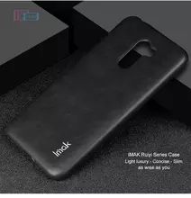 Чехол бампер для Xiaomi Pocophone F1 Imak Leather Fit Black (Черный)