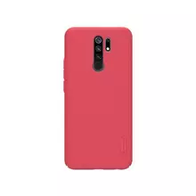 Чехол бампер для Xiaomi Redmi 9 Nillkin Super Frosted Shield Red (Красный)