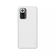 Чехол бампер для Xiaomi Redmi Note 10 Pro Nillkin Super Frosted Shield White (Белый)