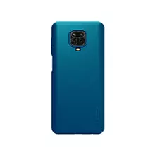 Чехол бампер для Xiaomi Redmi Note 9 Pro Max Nillkin Super Frosted Shield Blue (Синий)