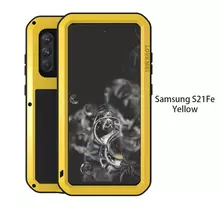 Чехол бампер для Samsung Galaxy S21 FE Love Mei PowerFull Yellow (Желтый)