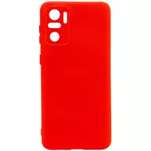 Чехол Silicone Cover Full Camera without Logo (A) для Xiaomi Redmi Note 10 / Note 10s Красный / Red