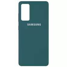 Чехол Silicone Cover Full Protective (AA) для Samsung Galaxy S20 FE Зеленый / Pine green