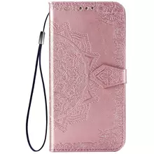 Кожаный чехол (книжка) Art Case с визитницей для Xiaomi Redmi Note 10 / Note 10s Розовый