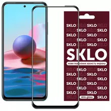 Защитное стекло SKLO 3D (full glue) для Xiaomi Redmi Note 10 / Note 10s Черный
