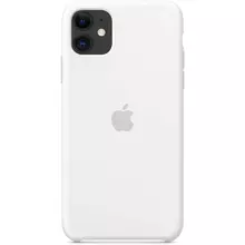 Чехол Silicone case (AAA) для Apple iPhone 11 (6.1"") Белый / White