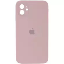 Чехол Silicone Case Square Full Camera Protective (AA) для Apple iPhone 11 (6.1"") Розовый / Pink Sand