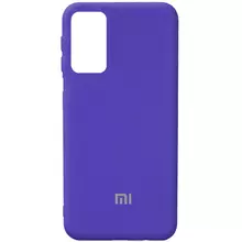 Чехол Silicone Cover Full Protective (AA) для Xiaomi Redmi Note 10 Pro / 10 Pro Max Фиолетовый / Purple