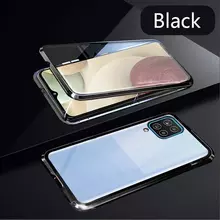 Чехол бампер для Samsung Galaxy M22 Anomaly Magnetic 360 With Glass Black (Черный)