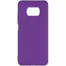 Чехол Silicone Cover Full without Logo (A) для Xiaomi Poco X3 NFC / Poco X3 Pro Фиолетовый / Purple