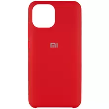 Чехол Silicone Cover (AAA) для Xiaomi Mi 11 Красный / Red