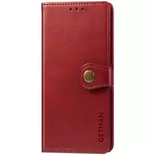 Кожаный чехол книжка GETMAN Gallant (PU) для Oppo A73 Красный
