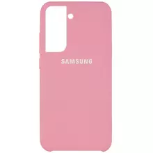 Чехол Silicone Cover (AAA) для Samsung Galaxy S21+ Розовый / Light pink