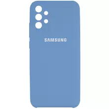 Чехол Silicone Cover Full Camera (AAA) для Samsung Galaxy A52 4G / A52 5G Синий / Denim Blue
