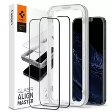 Защитное стекло для Apple iPhone 13 Pro Max Spigen ALM Glass FC 2-Pack Black (Черный) AGL03377