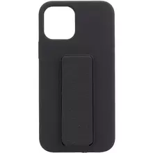 Чехол Silicone Case Hand Holder для Apple iPhone 12 Pro Max (6.7"") Черный / Black