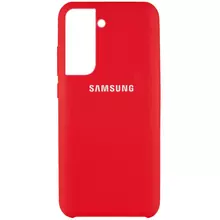 Чехол Silicone Cover (AAA) для Samsung Galaxy S21+ Красный / Red