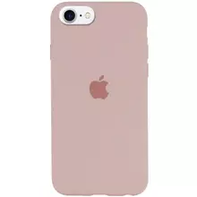 Чехол Silicone Case Full Protective (AA) для Apple iPhone SE (2020) Розовый / Pink Sand