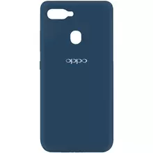 Чехол Silicone Cover My Color Full Protective (A) для Oppo A5s / Oppo A12 Синий / Navy blue