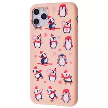 TPU чехол WAVE Fancy для Apple iPhone 11 Pro Max (6.5"") Penguins / Pink sand