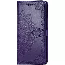 Кожаный чехол (книжка) Art Case с визитницей для Oppo A5s / Oppo A12 Фиолетовый