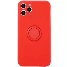 Чехол TPU Candy Ring Full Camera для Apple iPhone 12 Pro Max (6.7"") Красный / Red
