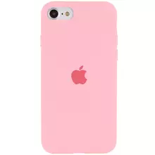 Чехол Silicone Case Full Protective (AA) для Apple iPhone SE (2020) Розовый / Pink