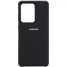 Чехол Silicone Cover (AA) для Samsung Galaxy S20 Ultra Черный / Black