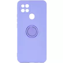 Чехол TPU Candy Ring Full Camera для Oppo A15s / A15 Сиреневый / Dasheen