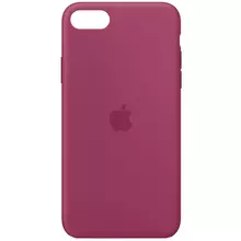 Чехол Silicone Case Full Protective (AA) для Apple iPhone SE (2020) Малиновый / Pomegranate