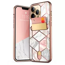 Чехол бампер для iPhone 13 Pro Max i-Blason Cosmo Snap Marble Pink (Мрамор Розовый) 843439114470