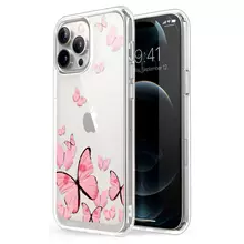 Чехол бампер для iPhone 13 Pro Max i-Blason Halo Butterfly Pink (Розовая Бабочка) 843439114920