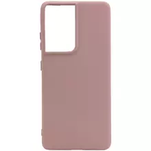 Чехол Silicone Cover Full without Logo (A) для Samsung Galaxy S21 Ultra Розовый / Pink Sand