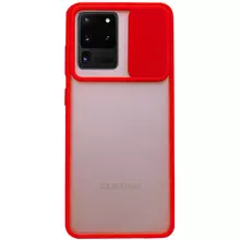 Чехол Camshield mate TPU со шторкой для камеры для Samsung Galaxy S20 Ultra Красный