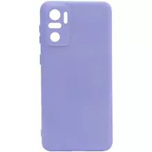 Чехол Silicone Cover Full Camera without Logo (A) для Xiaomi Redmi Note 10 / Note 10s Сиреневый / Dasheen