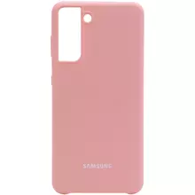 Чехол Silicone Cover (AA) для Samsung Galaxy S21+ Розовый / Pudra