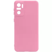Чехол Silicone Cover Full Camera without Logo (A) для Xiaomi Redmi Note 10 / Note 10s Розовый / Pink
