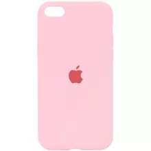Чехол Silicone Case Full Protective (AA) для Apple iPhone SE (2020) Розовый / Peach