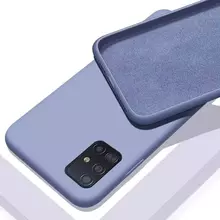 Чехол бампер для Samsung Galaxy A03s Anomaly Silicone Purple (Пурпурный)