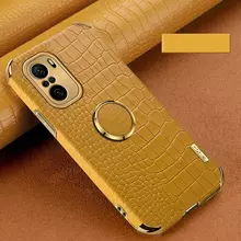 Чехол бампер для Xiaomi Mi 11i Anomaly X-Case Ring Holder Yellow (Желтый)
