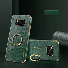 Чехол бампер для Xiaomi Poco X3 NFC Anomaly X-Case Ring Holder Green (Зеленый)