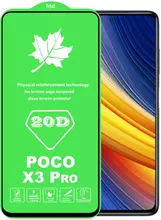 Защитное стекло для Xiaomi Poco X3 Pro Anomaly 20D Tempered Glass Black (Черный)