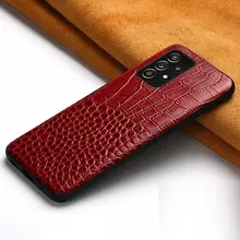 Чехол бампер для Samsung Galaxy M12 Anomaly Crocodile Style Red (Красный)