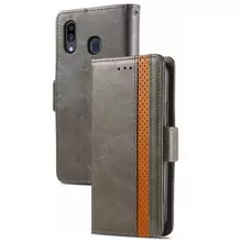 Чехол книжка для Motorola Moto E7 Power Anomaly Business Wallet Grey (Серый) 
